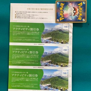 ポケモンカードとスキー場リフト利用割引券🔷白馬八方尾根,栂池高原スキー場他(その他)