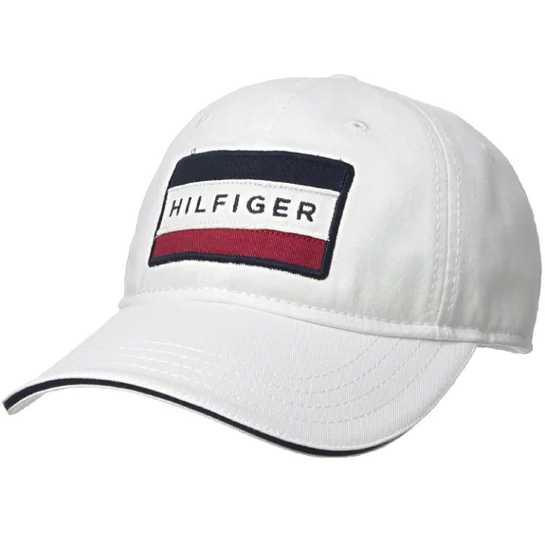 TOMMY HILFIGER(トミーヒルフィガー)のTOMMY HILFIGER ロゴキャップ　ホワイト　白　ベースボールキャップ メンズの帽子(キャップ)の商品写真