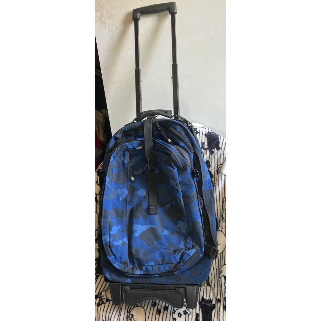 A BATHING APE - A BATHING APE/エイプ 青カモフラ キャリー A BATHING APE - A BATHING APE/エイプ 青カモフラ キャリー
