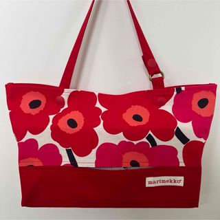 マリメッコ(marimekko)のボックスティッシュケース　レッド(ティッシュボックス)