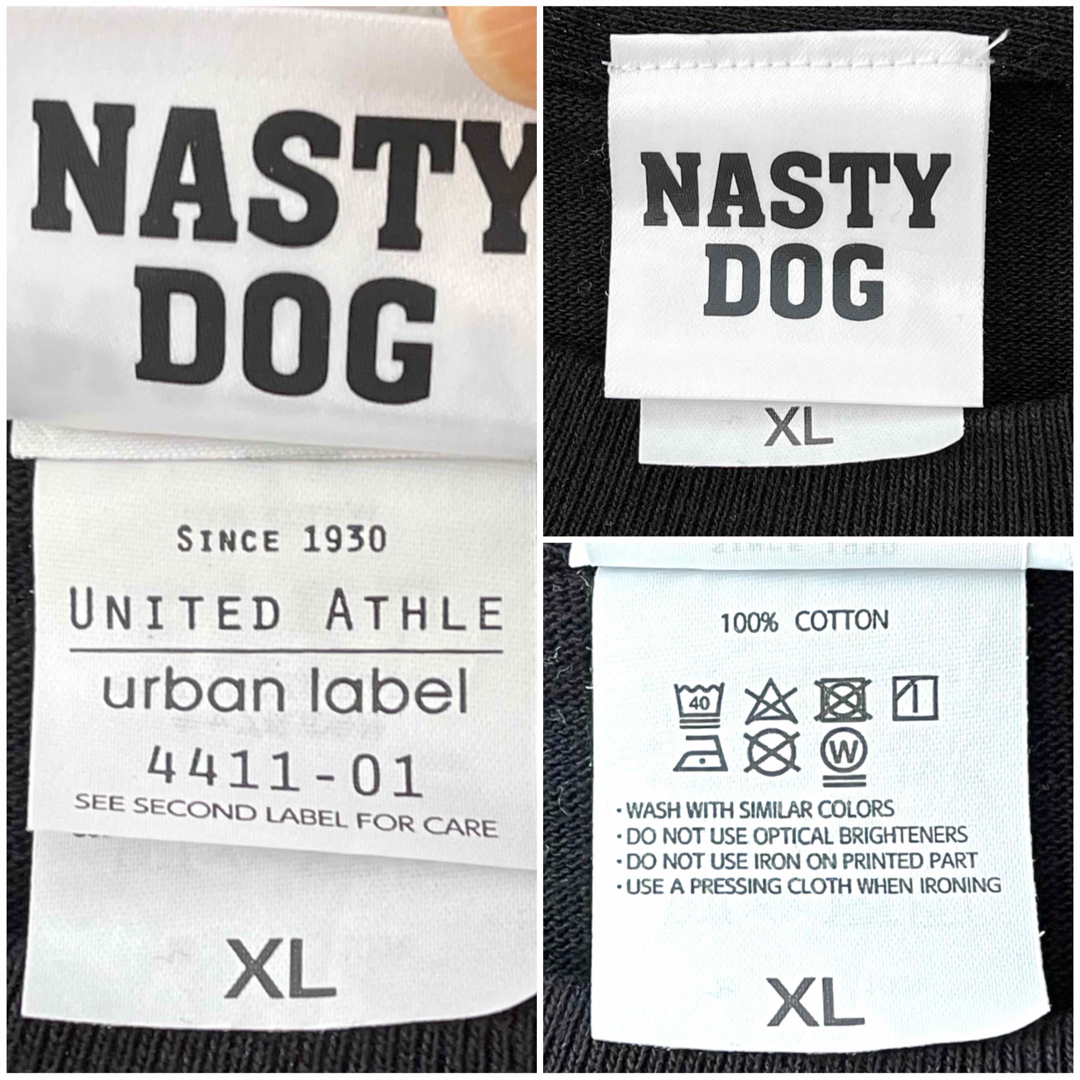 極美品✨Nasty Dog ナスティードッグ 半袖 Tシャツ MiniDog 黒 メンズのトップス(Tシャツ/カットソー(半袖/袖なし))の商品写真