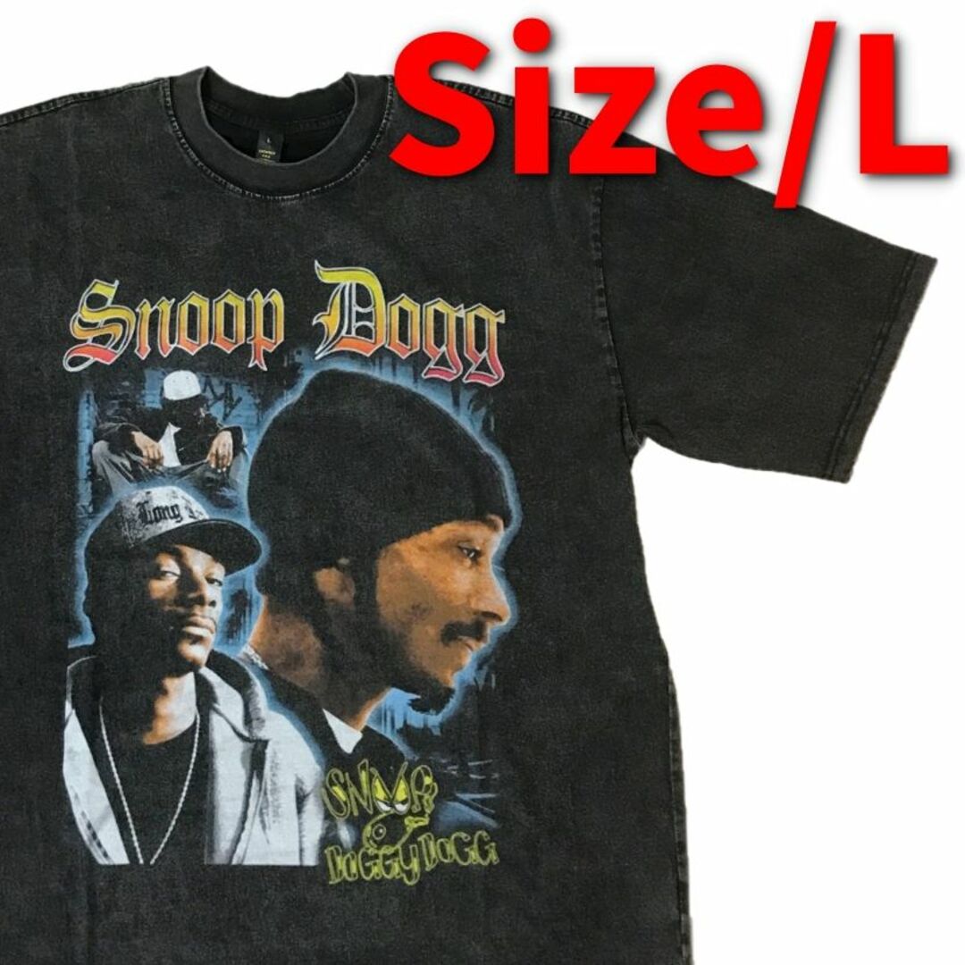 snoop dogg ヴィンテージ加工Tシャツ 2 ラップ raptee L メンズのトップス(Tシャツ/カットソー(半袖/袖なし))の商品写真