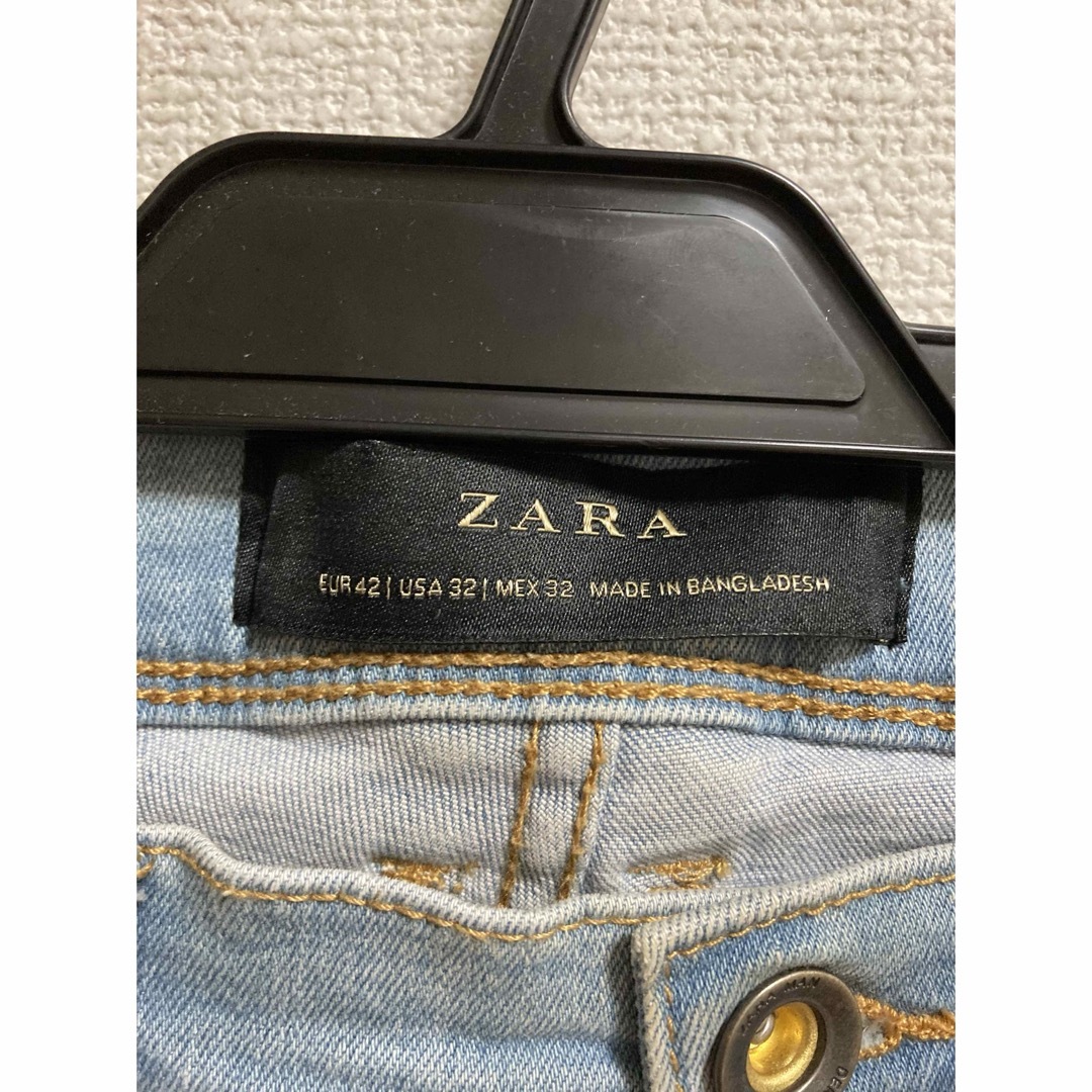 ZARA(ザラ)のZARA ダメージスキニーデニム　32 メンズのパンツ(デニム/ジーンズ)の商品写真