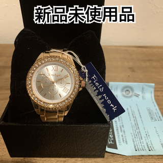 【新品未使用】フィールドワーク ゴールド　レディース腕時計　DT104(腕時計)