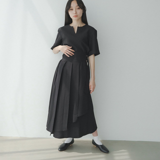 クラネ(CLANE)のfoufou/THE DRESS #08/tender tuck skirt(ロングスカート)