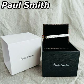 ポールスミス(Paul Smith)の極美品 Paul Smith ブランド名 ロゴ シルバー ネクタイピン 箱付き(ネクタイピン)