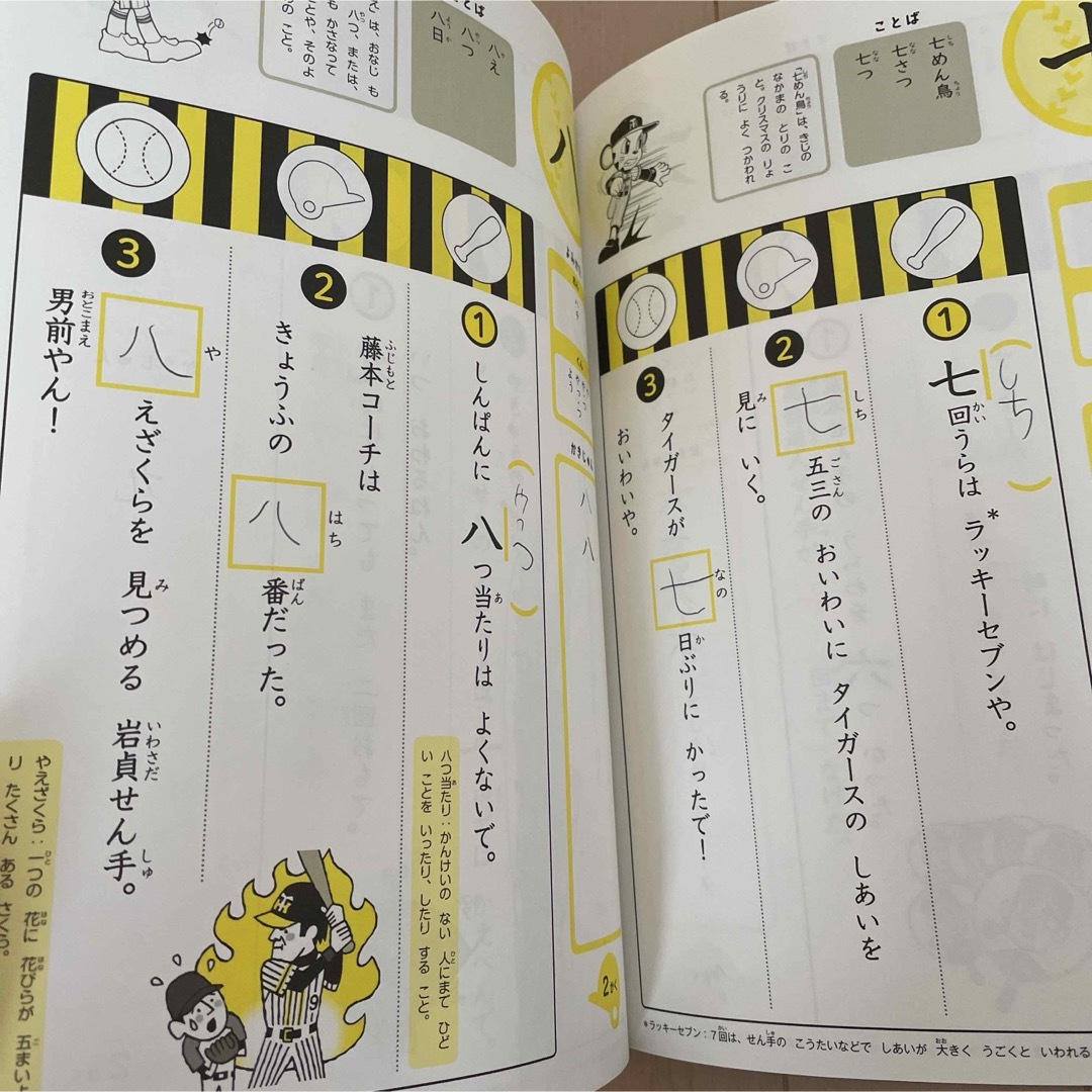 阪神タイガース(ハンシンタイガース)の阪神タイガース　漢字ドリル　1年生 エンタメ/ホビーの本(語学/参考書)の商品写真