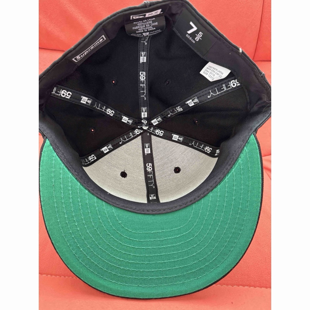 supreme box logo cap new era ツバ裏 緑 キャップ supreme box logo cap new era ツバ裏 緑 キャップ