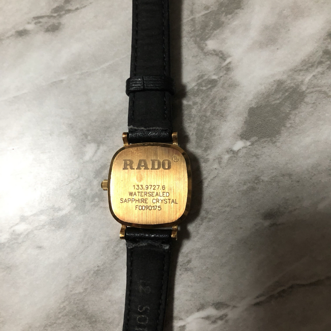 RADO(ラドー)のRADO sapphire crystal レディース腕時計　黒×ゴールドカラー レディースのファッション小物(腕時計)の商品写真