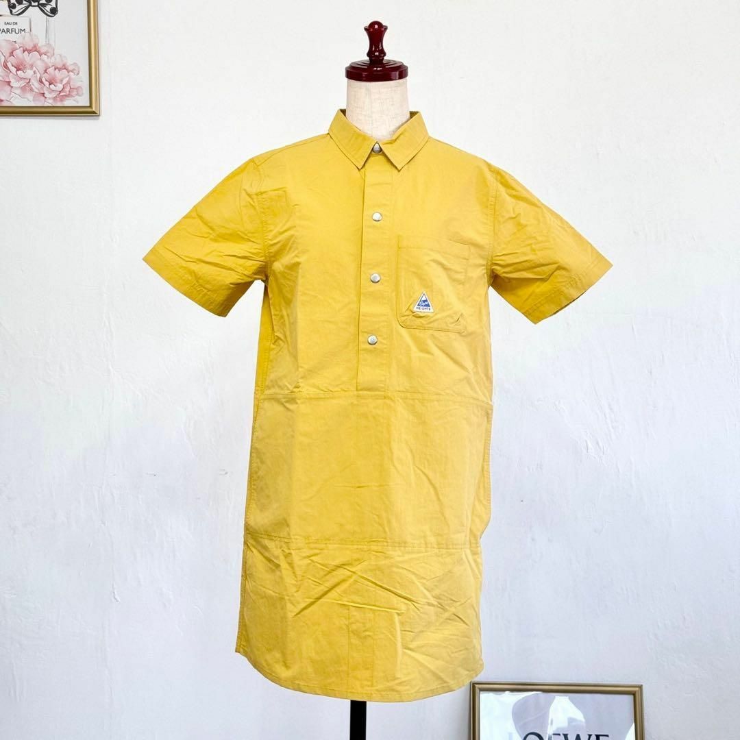 Cape HEIGHTS(ケープハイツ)の新品 未使用 ケープハイツ ポロシャツワンピース 黄 膝丈 春 夏 レディースのトップス(ポロシャツ)の商品写真