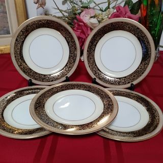 ノリタケ(Noritake)のOLD NORITAKE GOLDLEA 4793 オールドノリタケ 5枚(食器)