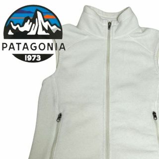 パタゴニア(patagonia)のパタゴニア　シンチラ　ベスト ウィメンズL ホワイト フリース(ベスト/ジレ)