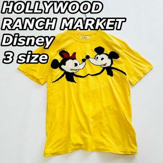 ハリウッドランチマーケット(HOLLYWOOD RANCH MARKET)の激レア ハリウッドランチマーケット ディズニー コラボ インド製 刺繍tシャツ(Tシャツ/カットソー(半袖/袖なし))