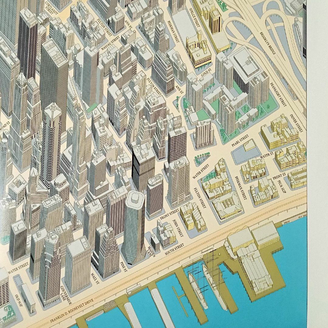 ニューヨーク 地図 マンハッタン ダウンタウン 2001年版 超細密 ニューヨーク 地図 マンハッタン ダウンタウン 2001年版 超細密