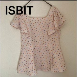 アイズビット(ISBIT)のISBIT アイズビット　Wendine シフォン　肩フリル　ブラウス　トップス(カットソー(半袖/袖なし))