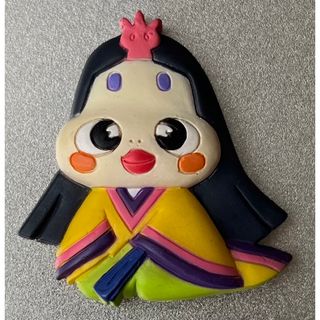 バンダイ(BANDAI)のおじゃる丸 オカメ姫 くっつくんです マグネット 立体フィギュア 中古  磁石(その他)