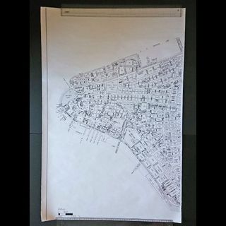 ニューヨーク 地図 ロウワー・マンハッタン 大判 91cm x 61cm(地図/旅行ガイド)