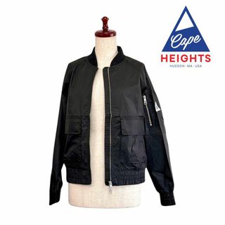 ケープハイツ(Cape HEIGHTS)の新品 ケープハイツ ROWENA Bomber Jacket MA-1 黒 S(ノーカラージャケット)