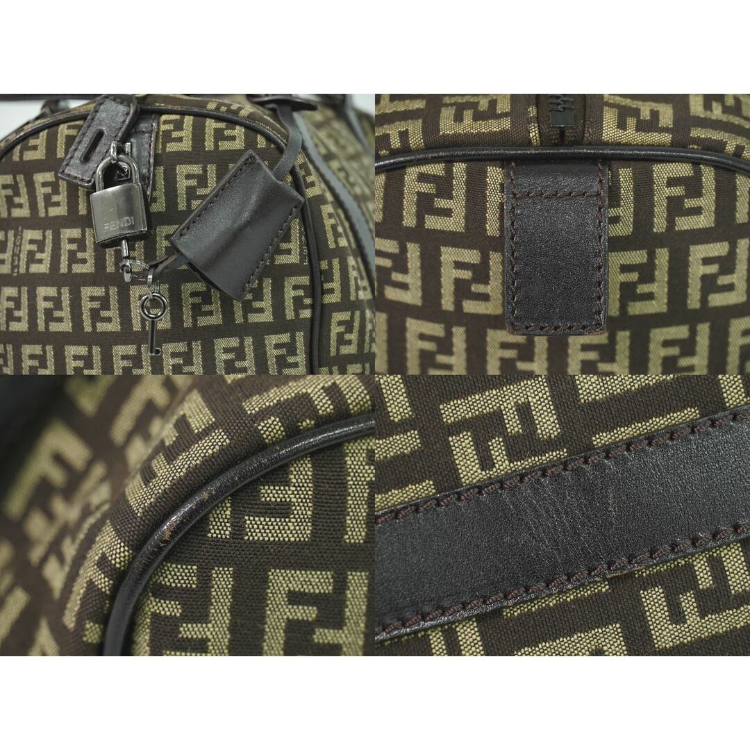 FENDI - 本物 フェンディ FENDI ズッキーノ ミニ ボストンバッグ FENDI - 本物 フェンディ FENDI ズッキーノ ミニ ボストンバッグ