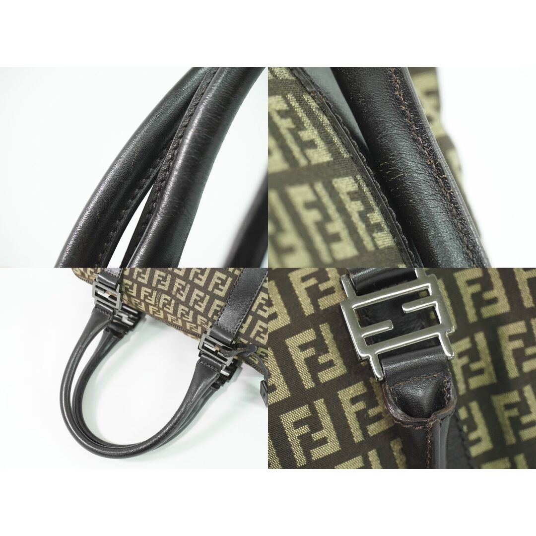 FENDI - 本物 フェンディ FENDI ズッキーノ ミニ ボストンバッグ FENDI - 本物 フェンディ FENDI ズッキーノ ミニ ボストンバッグ