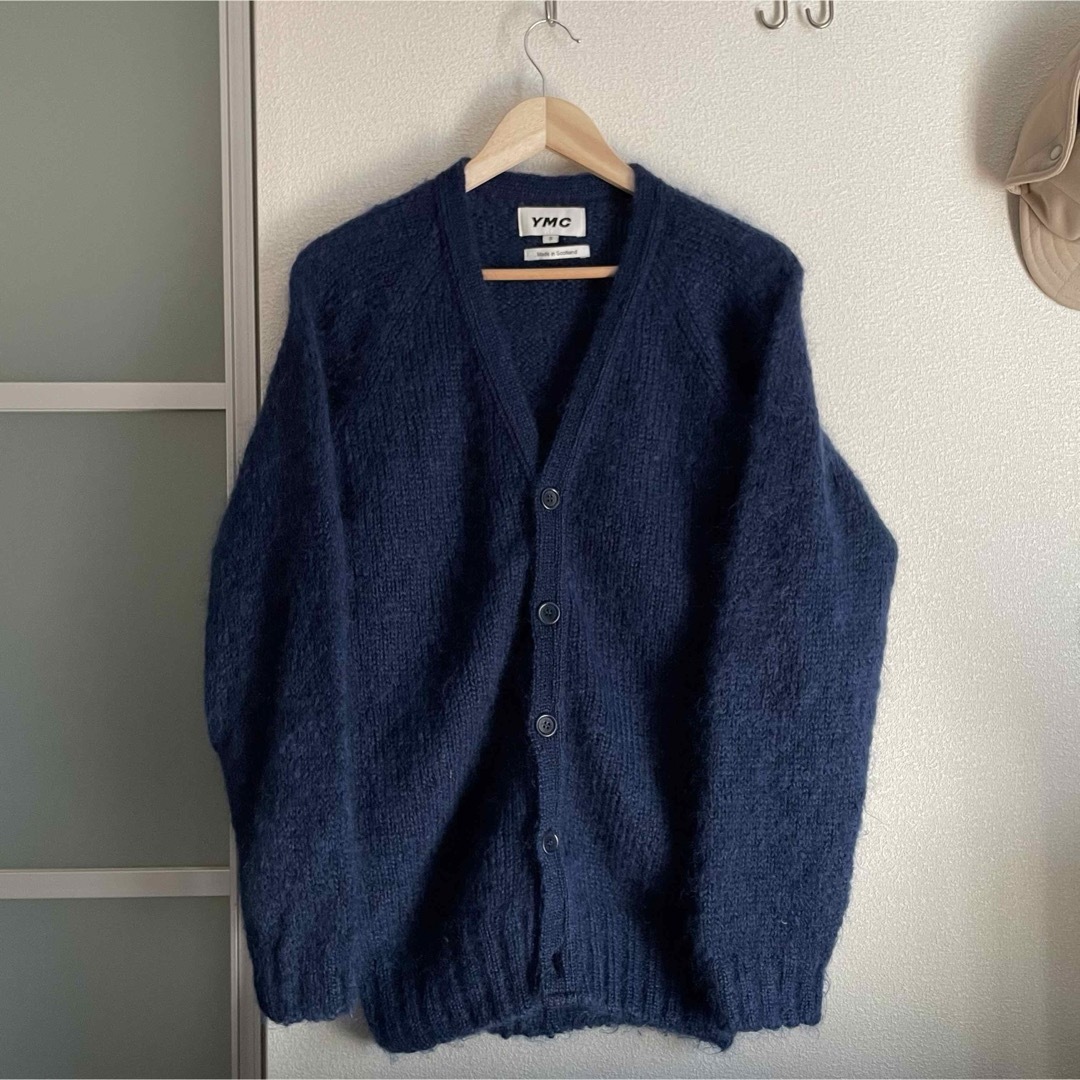 YMC(ワイエムシー)のymc sid mohair cardigan navy s メンズのトップス(カーディガン)の商品写真