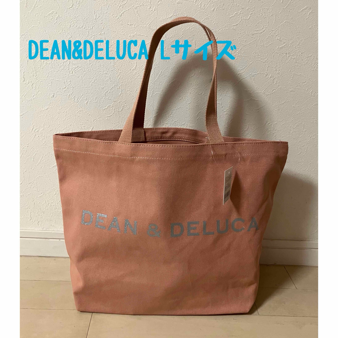 DEAN & DELUCA(ディーンアンドデルーカ)の新品　ディーン＆デルーカ　トートバッグ　ピンク　Lサイズ　DEAN&DELUCA レディースのバッグ(トートバッグ)の商品写真