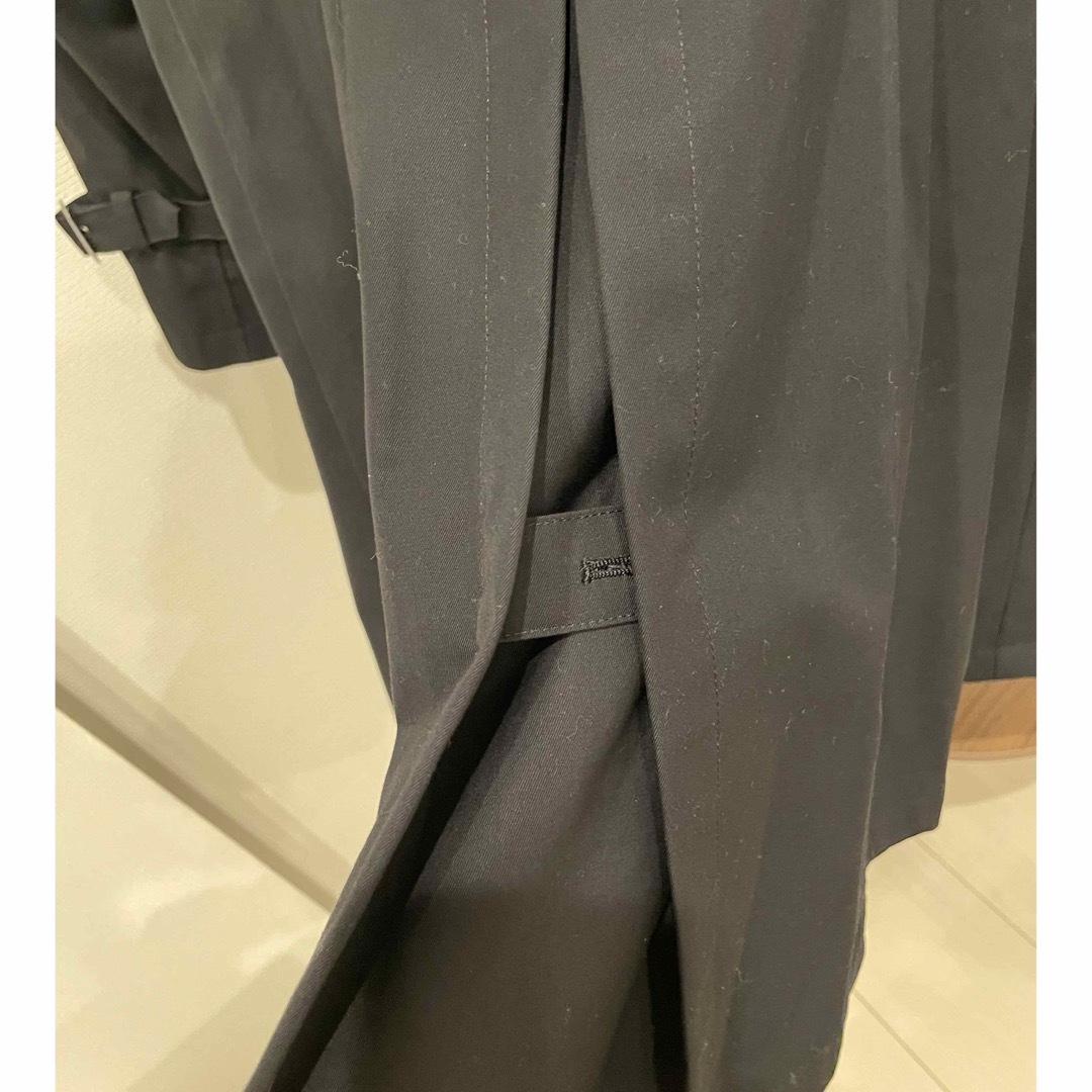 青山(アオヤマ)の洋服の青山　トレンチコート　黒　n♡line レディースのジャケット/アウター(トレンチコート)の商品写真