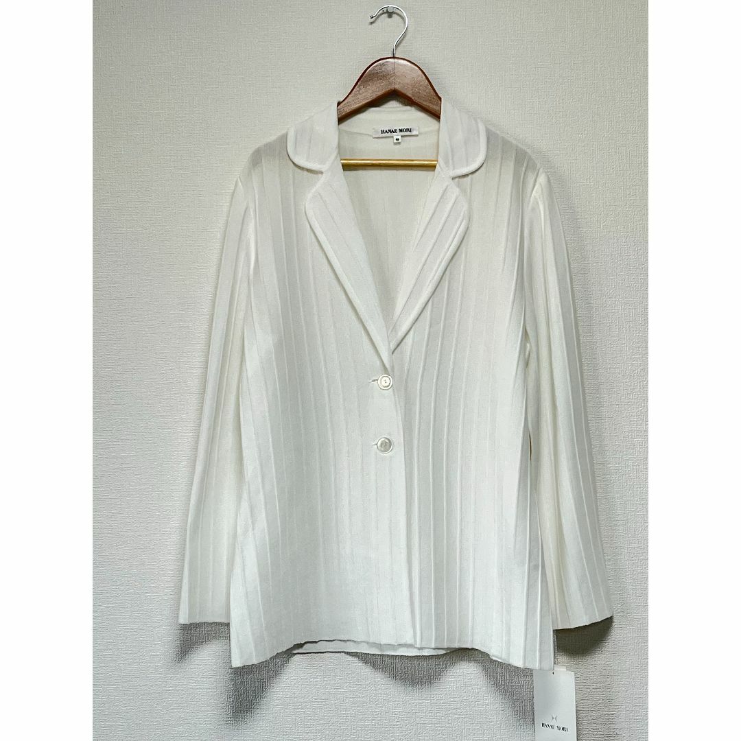 HANAE MORI - 新品・57,200円☆HANAE MORI /ニットジャケット 五泉ニット