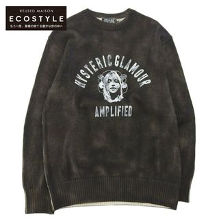 HYSTERIC GLAMOUR - ヒステリックグラマー 新品同様 HYSTERIC GLAMOUR ヒステリックグラマー AMPLIFIED コットン サマーニット トップス メンズ グレー M 02231NS04 23SS M