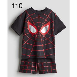 エイチアンドエム(H&M)の《新作》新品　スパイダーマン　Tシャツ&ショートパンツ　セットアップ　110(その他)