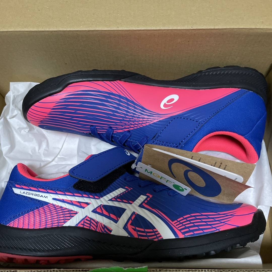 asics(アシックス)の#キッズ#アシックススニーカー　23cm 新品　未使用品 キッズ/ベビー/マタニティのキッズ靴/シューズ(15cm~)(スニーカー)の商品写真