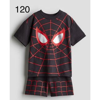 エイチアンドエム(H&M)の《新作》新品　スパイダーマン　Tシャツ&ショートパンツ　セットアップ　120(その他)