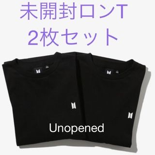 ボウダンショウネンダン(防弾少年団(BTS))のBTS  公式　長袖　ロンT  カットソー　Tシャツ　2枚セット　未開封(アイドルグッズ)