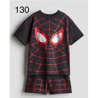 エイチアンドエム(H&M)の《新作》新品　スパイダーマン　Tシャツ&ショートパンツ　セットアップ　130(その他)