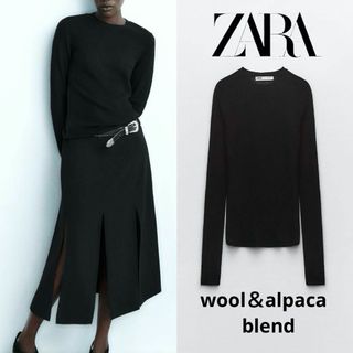 ザラ(ZARA)の8 ZARA ウール＆アルパカブレンド ニットセーター S(ニット/セーター)