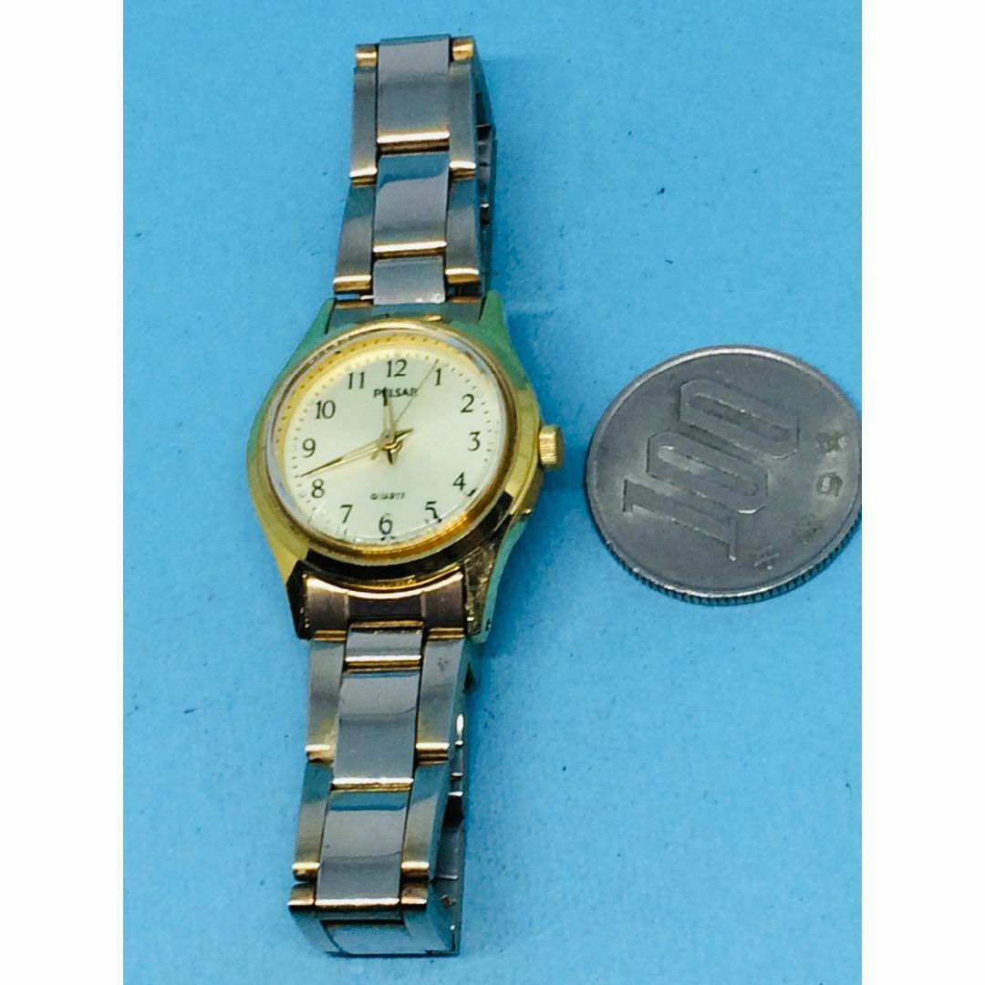 SEIKO(セイコー)のE21）パルサー(*'▽')セイコーPULSAR電池交換ゴールドレディス腕時計 レディースのファッション小物(腕時計)の商品写真