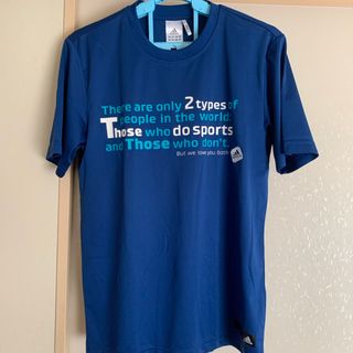 アディダス(adidas)のアディダス　ブルー　Tシャツ(ウェア)