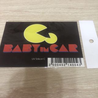 黄色のキャラクター　カーステッカー　カーシール　ベビーインカー(ステッカー)