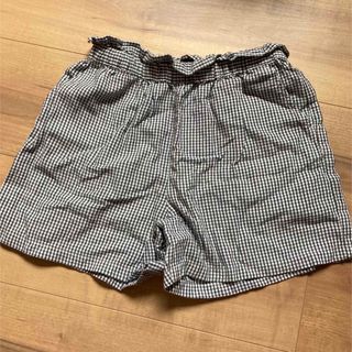 ユニクロ(UNIQLO)の美品　110サイズ　ユニクロ　ショートパンツ　チェック柄(パンツ/スパッツ)