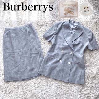 BURBERRY - 【希少】バーバリーズ 90s ヴィンテージ スカート スーツ セットアップ XL