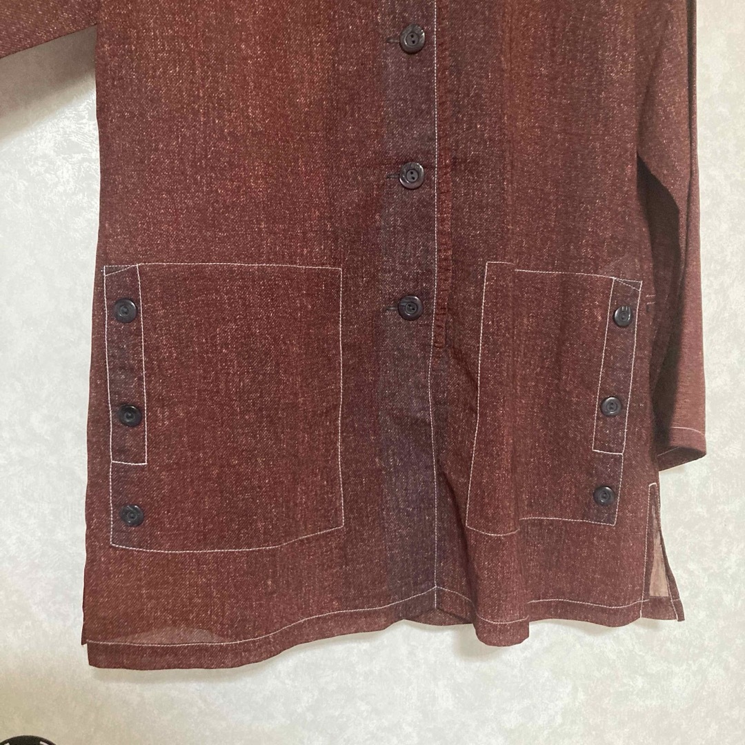 【FROHLICH】長袖 シャツ ポケット付き カーディガン 春 レディースのトップス(シャツ/ブラウス(長袖/七分))の商品写真