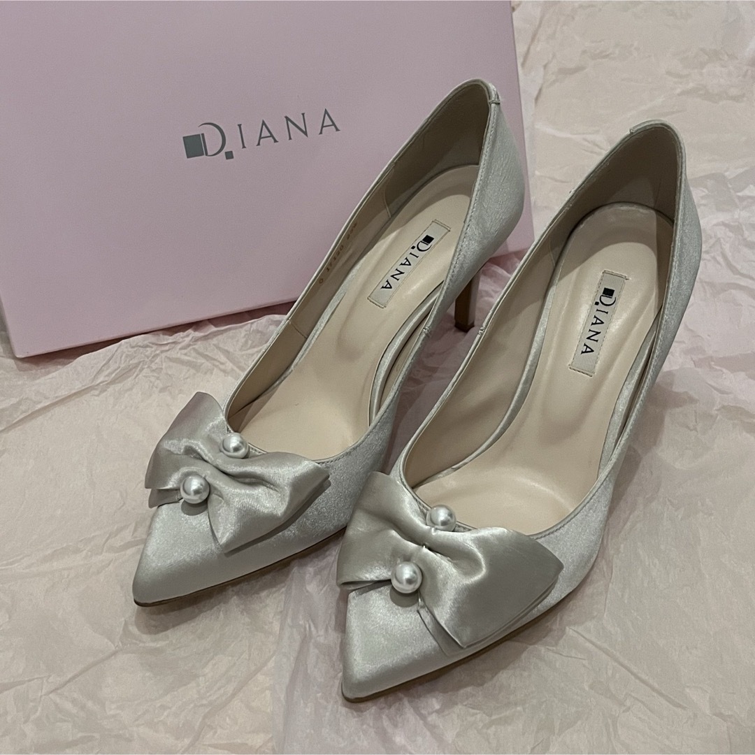 DIANA(ダイアナ)のダイアナ DIANA パールリボンパンプス レディースの靴/シューズ(ハイヒール/パンプス)の商品写真