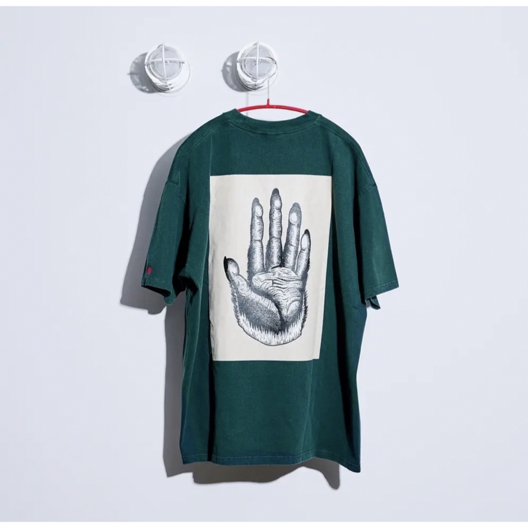 1LDK SELECT(ワンエルディーケーセレクト)のADI PIGMENT DYE TEE (GREEN) Lサイズ メンズのトップス(Tシャツ/カットソー(半袖/袖なし))の商品写真