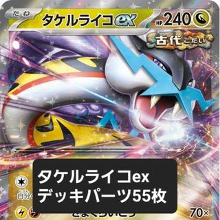 ポケモン(ポケモン)のタケルライコex スナノケガワ型 デッキパーツ 55枚 大会上位(シングルカード)