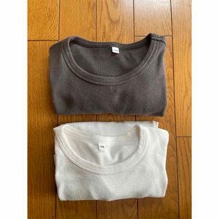 【2枚セット】　無印良品　ロンT  キッズ130  カットソー