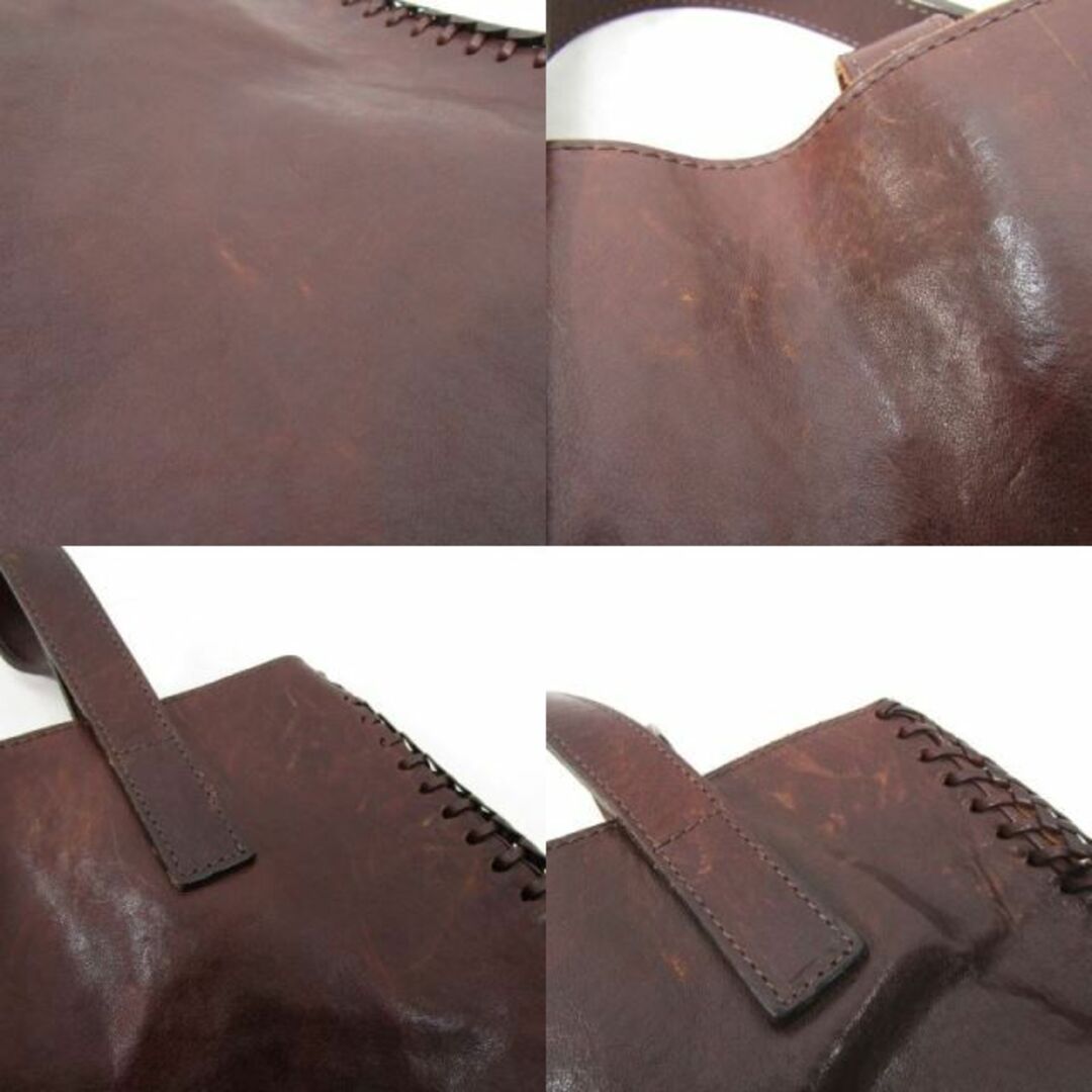 IL BISONTE(イルビゾンテ)のイルビゾンテ トートバッグ サイド編み込み 61000355 メンズのバッグ(トートバッグ)の商品写真