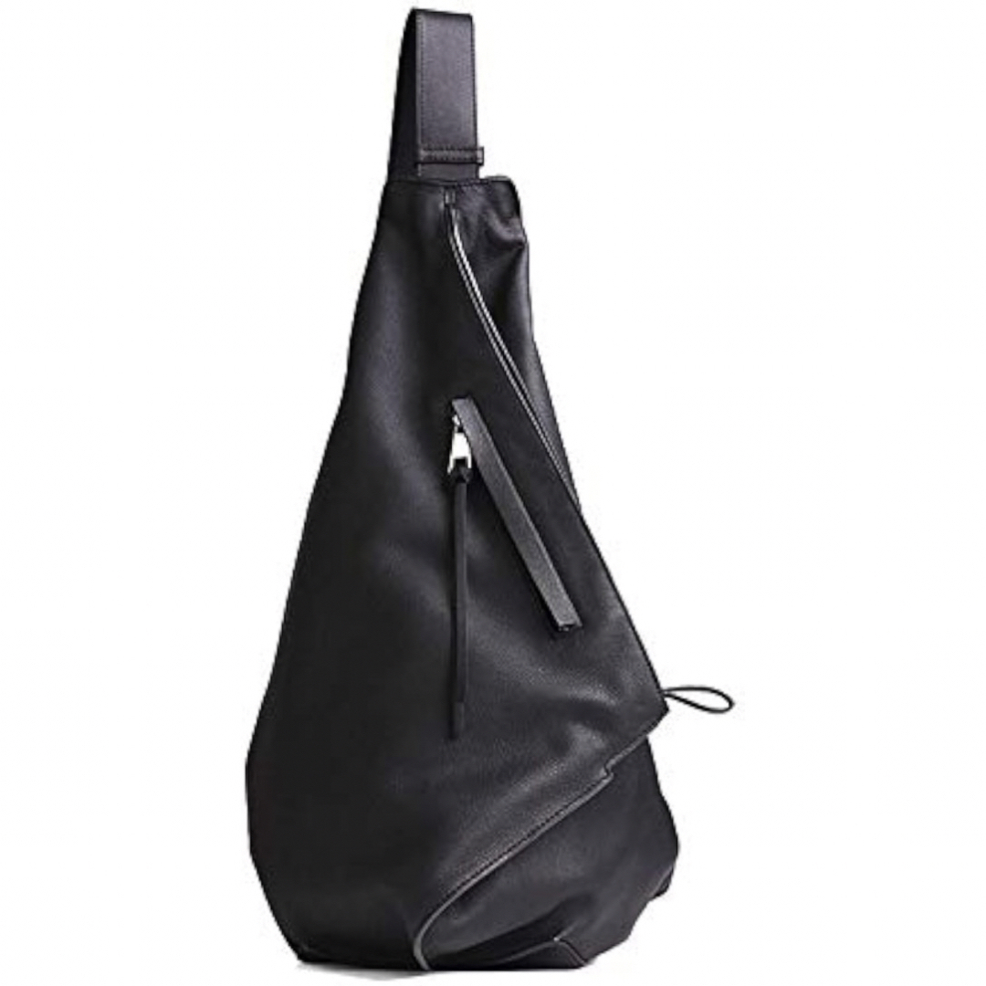 【美品】高品質本革製ボディバッグ　リュック　ワンショルダー　黒 レディースのバッグ(リュック/バックパック)の商品写真