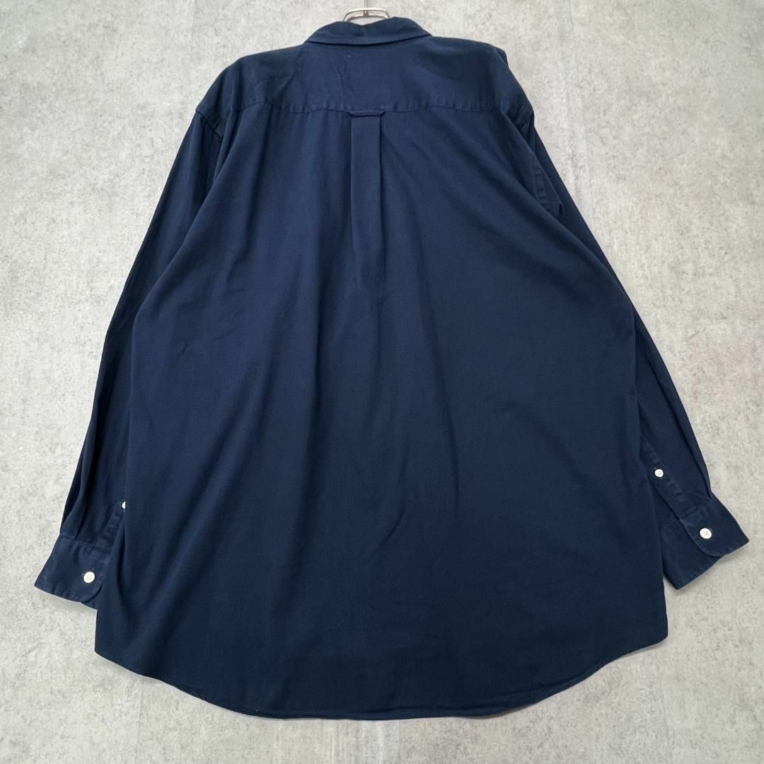 NAUTICA(ノーティカ)の90s　ノーティカ　vintage　長袖シャツ　BD　古着　ネイビー　XL メンズのトップス(Tシャツ/カットソー(七分/長袖))の商品写真