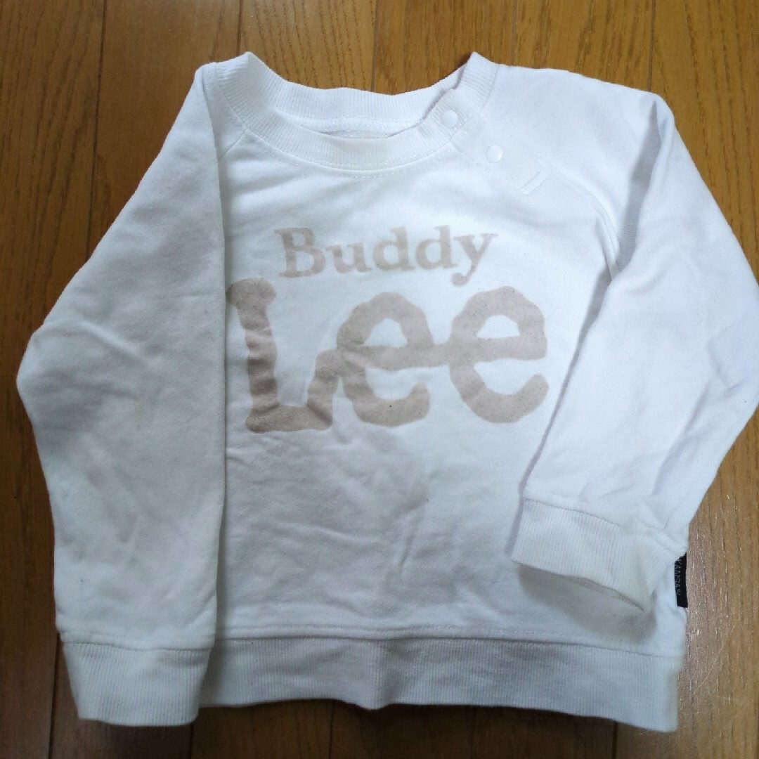 Buddy Lee(バディーリー)のbuddy LEE 白トレーナー　トップス　キッズ　95 キッズ/ベビー/マタニティのキッズ服男の子用(90cm~)(Tシャツ/カットソー)の商品写真