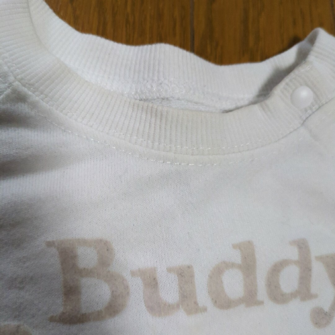 Buddy Lee(バディーリー)のbuddy LEE 白トレーナー　トップス　キッズ　95 キッズ/ベビー/マタニティのキッズ服男の子用(90cm~)(Tシャツ/カットソー)の商品写真